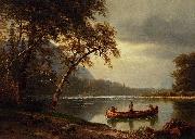 Salmon Fishing on the Cascapediac River Albert Bierstadt